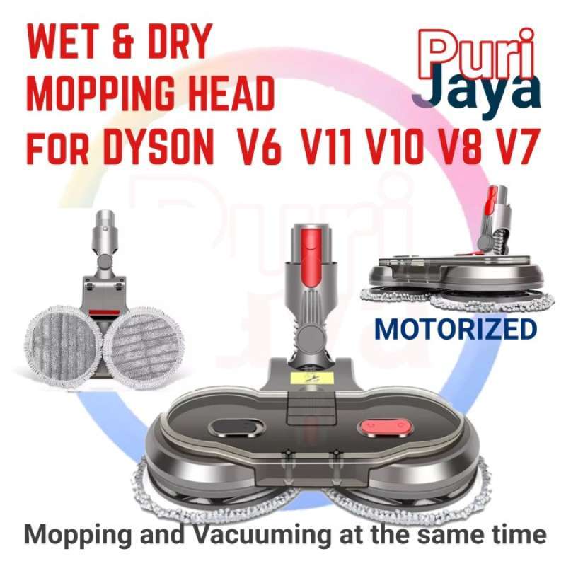 Jual Electric Mop Head Dyson V7 V8 V10 V11 Wet Dry Mopping Brush Alat