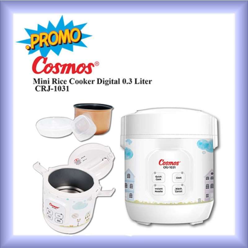 Promo Magic Com Kecil Cosmos CRJ1031 Digital Rice Cooker Mini 0.3 L