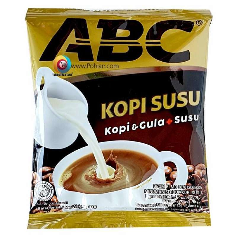 Jual kopi bubuk ABC SUSU 3in1 instan sachet murah enak bandung di Seller Moojok Lestari