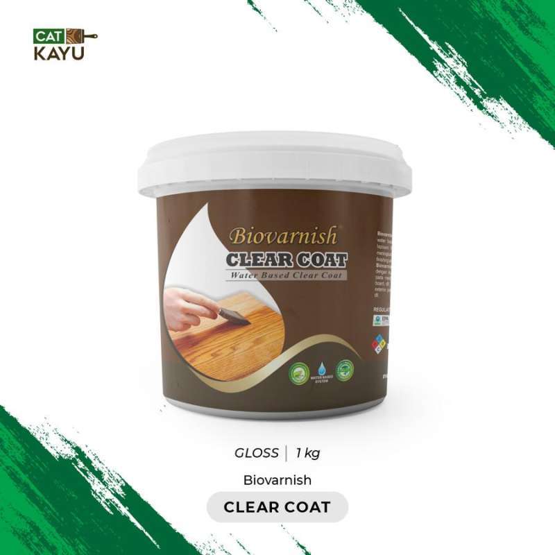 Jual Clear Coat Kayu Waterbased Pernis Kayu Biovarnish Clear Coat