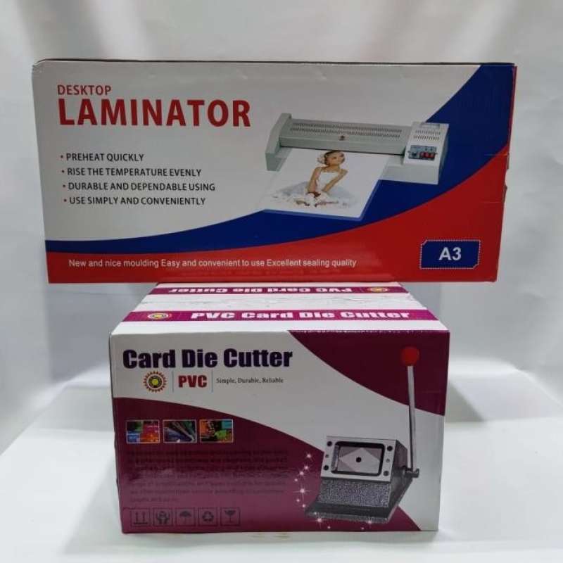Jual Alat Laminating Paket Mesin Laminating A3 Dan Plong Id Card