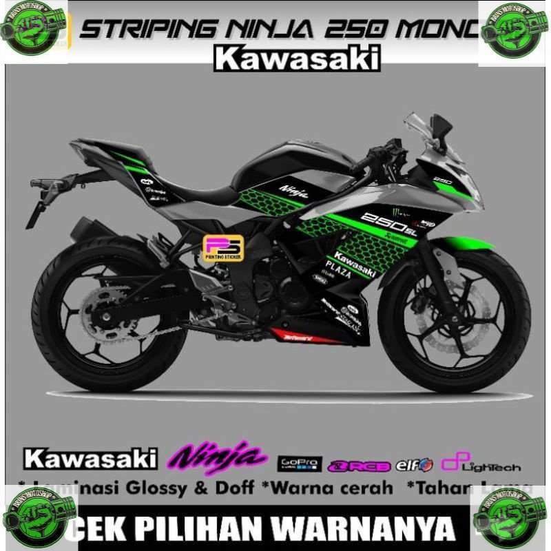 Promo STRIPING DECAL DEKAL PLISIR DECAL STRIPING STIKER NINJA 250 MONO