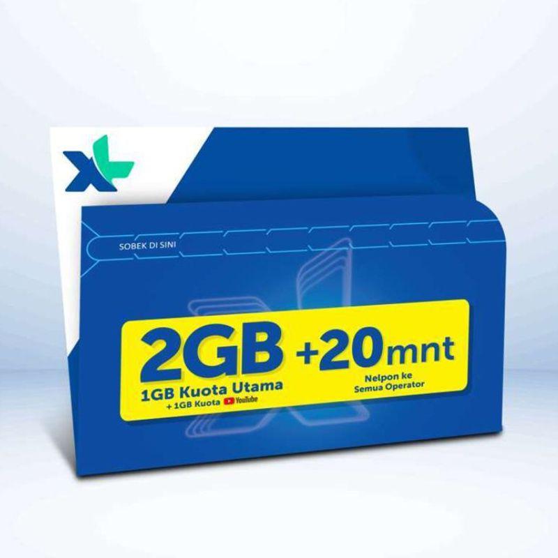Jual Kartu Perdana XL Xtra Combo 2GB 20 Menit Nelpon ...