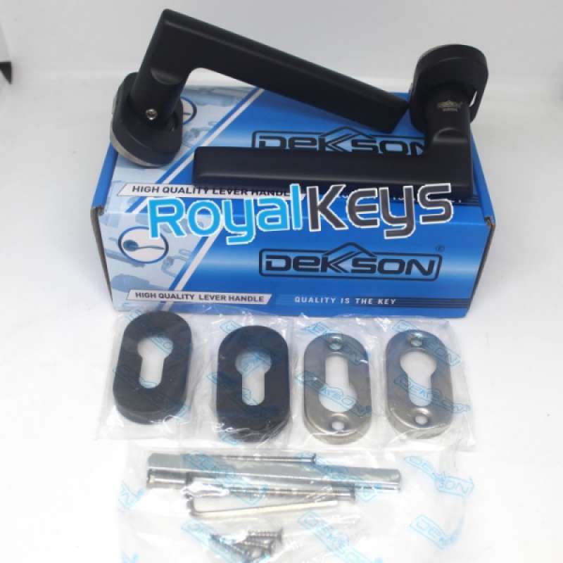 Promo Handle Dekkson Lhtr 0039 Hitam Oval Gagang Pintu Aluminium Dekson