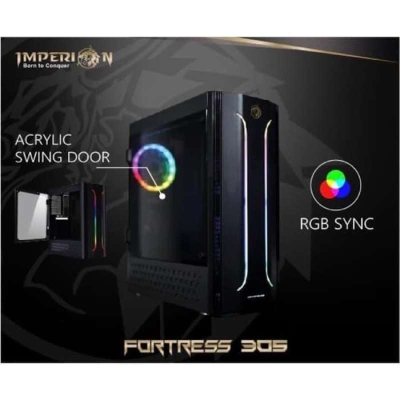 Jual Casing Komputer Imperion Fortress 305 Free 1 Fan Rgb Di Seller ...