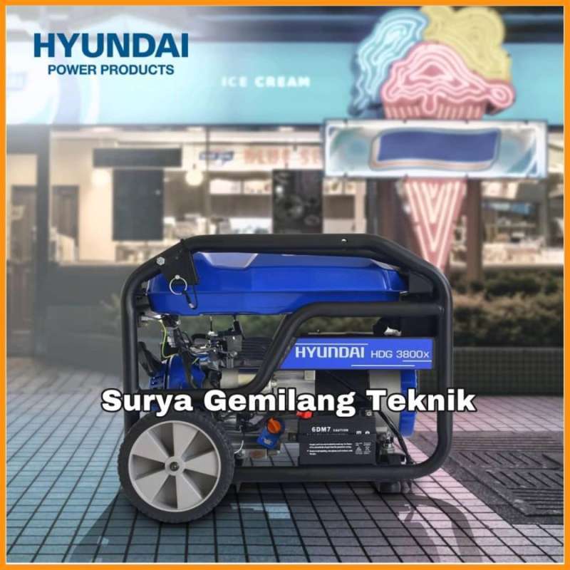 Jual Genset Generator Bensin Hyundai HDG 3800X Genset Hyundai di