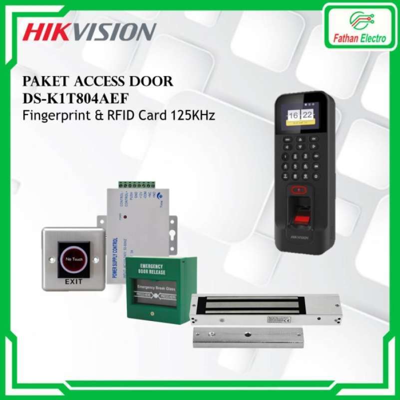 Jual Paket Access Door Hikvision DSK1T804AEF Fingerprint Access