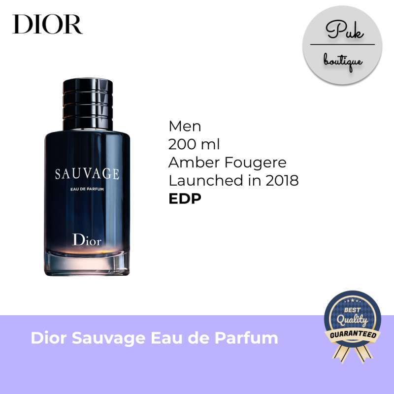 Jual Parfum Dior Sauvage Eau de Parfum Men Original 200ml di Seller Puk