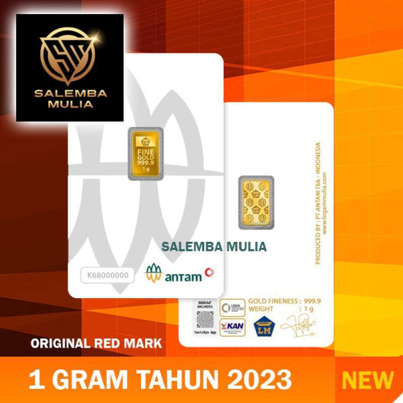 Jual Emas Antam 1 Gram Logam Mulia Red Mark Sertifikat LM Terbaru