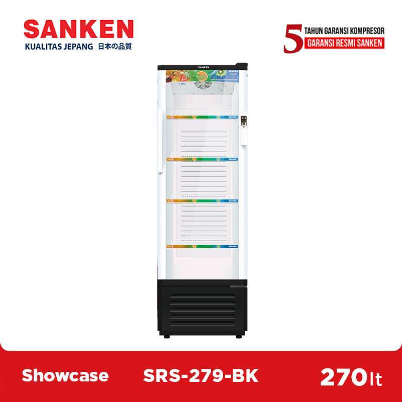 Promo Sanken Srs-279bk Showcase [270 L] - Black Diskon 25% Di Seller ...