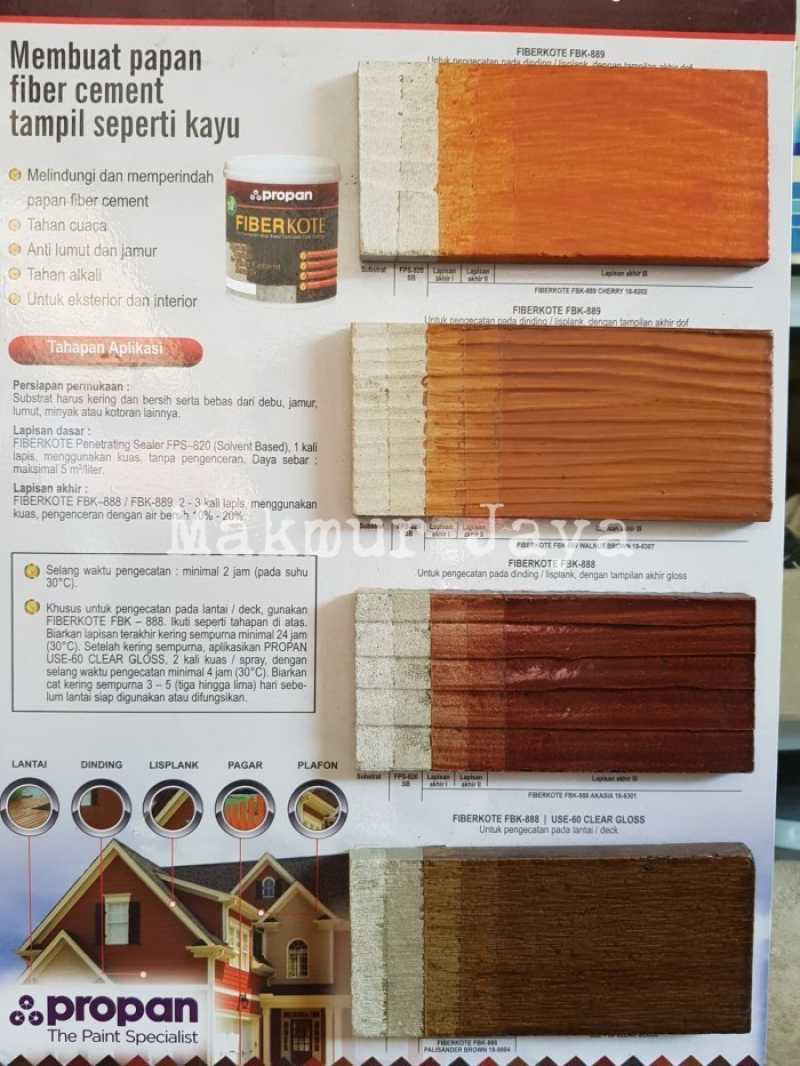 Promo Fiberkote Propan 1L FBK-888 White Putih Gloss Tinting Cat plank