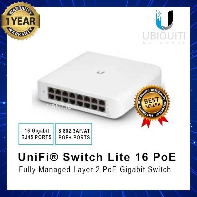 Jual Switch UBIQUITI USW-Lite-16-PoE UniFi Switch Lite 16 PoE di Seller ...