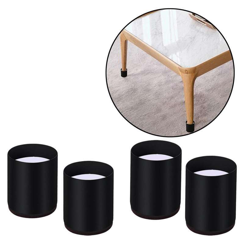 Promo 4 Furniture Risers Bed Riser Chair Leg Lifts Lifter Black 4x5cm