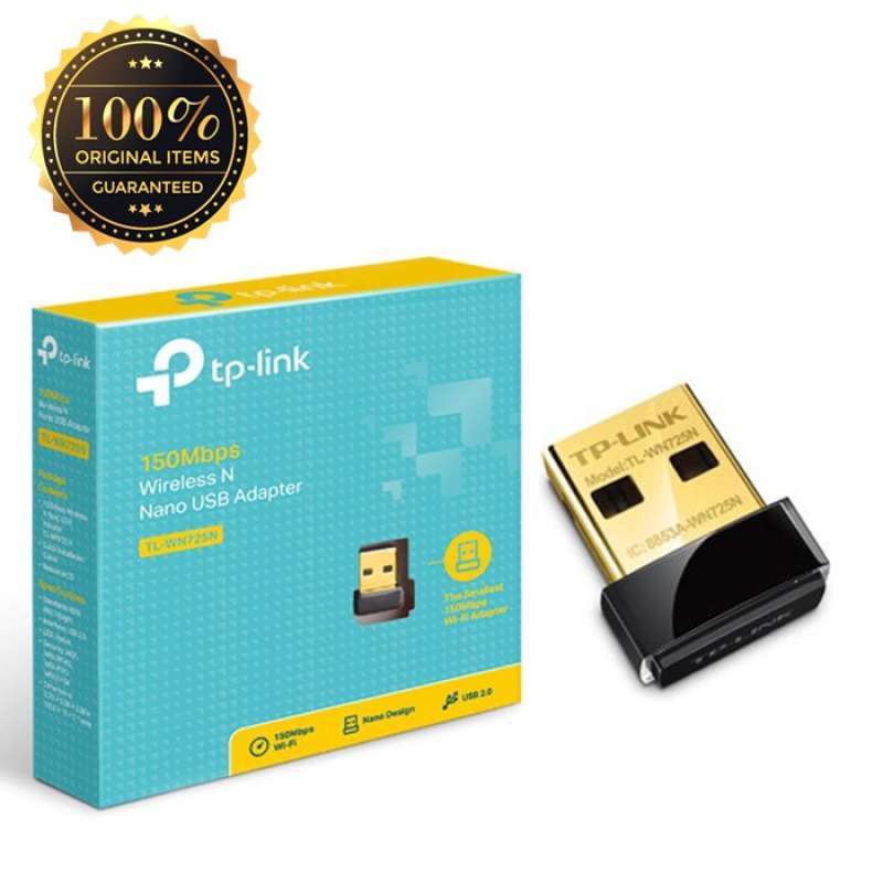 Jual Wireless Adapter Tp-link Tl-wn725n Nano Usb Wifi Adapter 150 Mbps ...