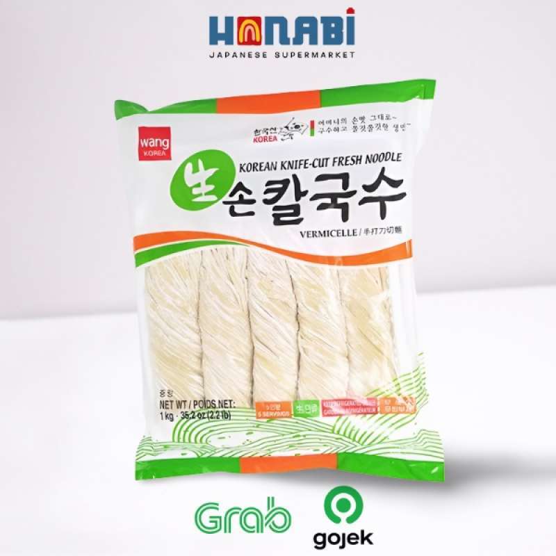 Jual Wang Korean Knife Cut Fresh Noodle 1Kg Mie Jjampong