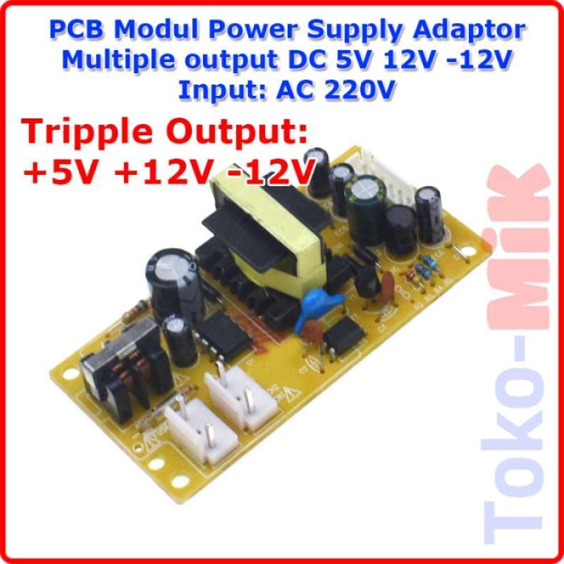 Promo Adaptor Power Supply Pcb Modul Dual Output Dc 5v 12v Input Ac