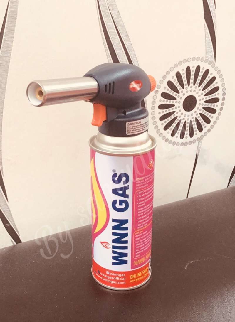 Promo Alat Bakar Mozzarella Gas Torch Bakar Keju Daging & Tabung Kaleng