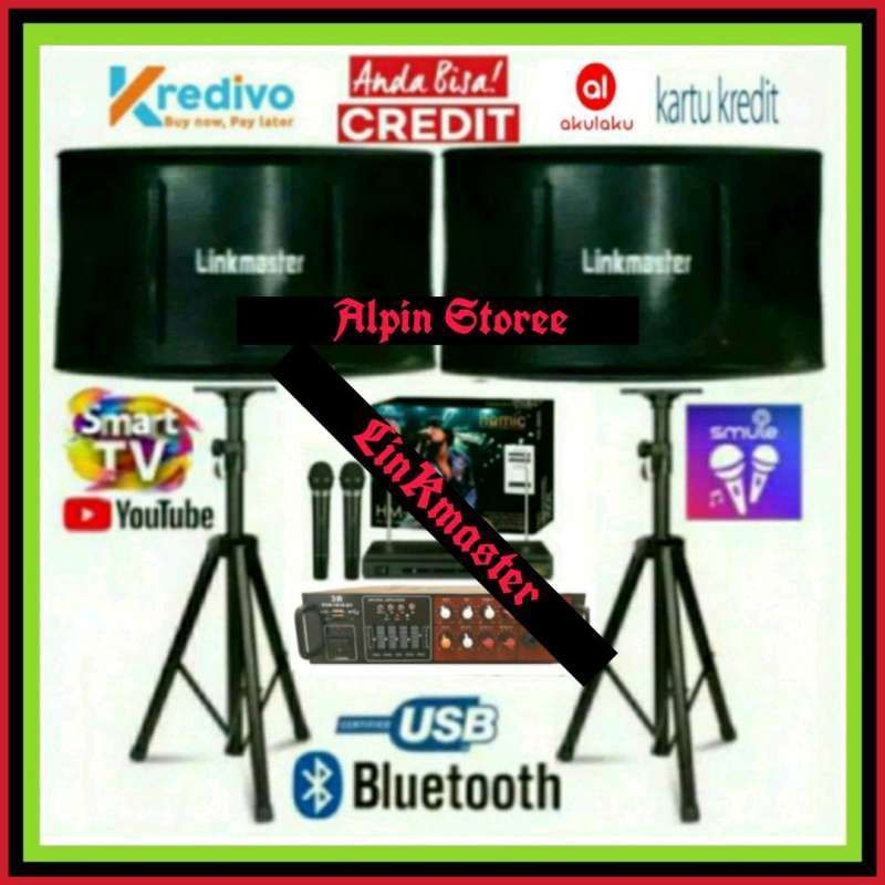 Promo Paket Karaoke Sound System LINKMASTER 10 Inch Upgrade Ampli Power