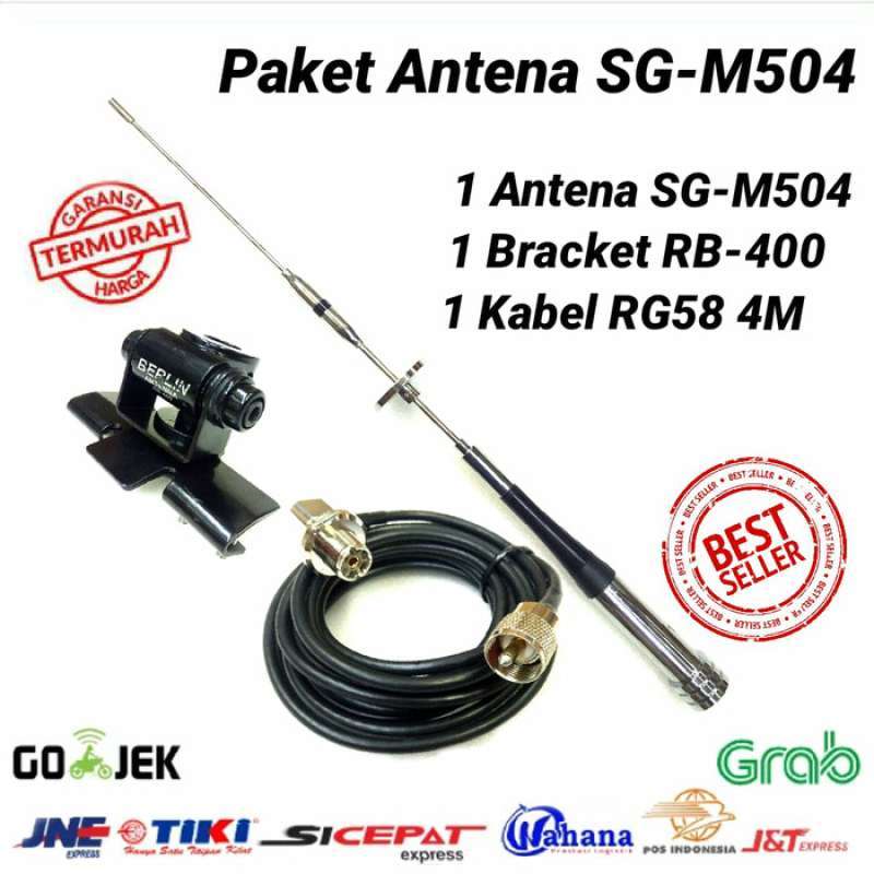 Jual Paket Antena Rig Mobil SG 504 Duelband Radio Komunikasi di Seller ...