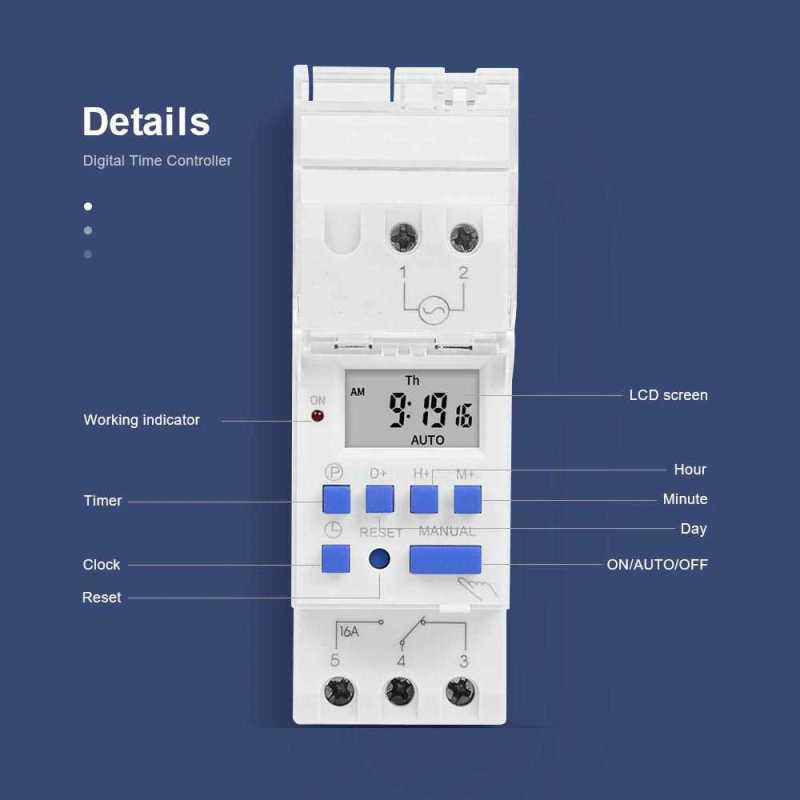 Jual Sinotimer Digital Timer Switch 220v 16 A - Tm919a-2 Warna Putih Di ...