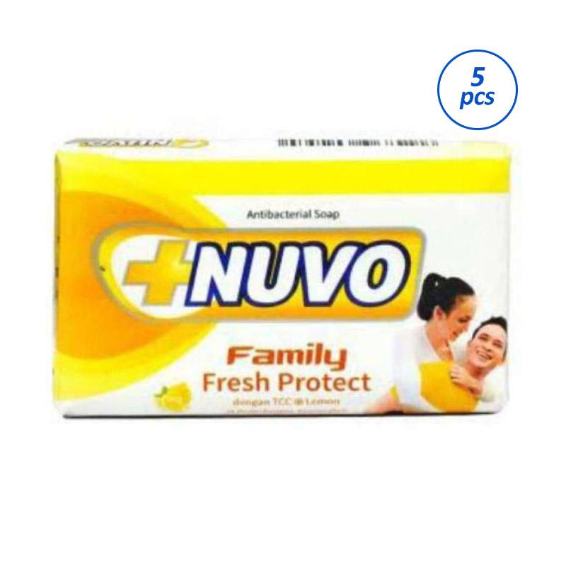 Jual Nuvo Family Bar Soap Lemon Fresh Kuning [75 g x 5 Pcs] di Seller