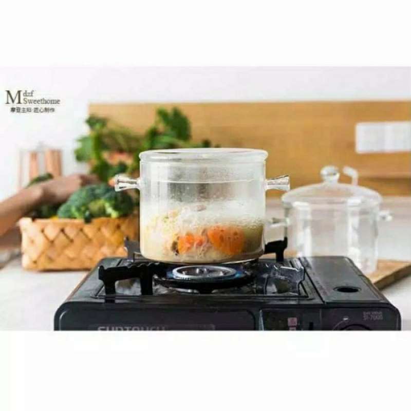 Jual Panci Masak Kaca Tahan Panas & Tahan Api 15cm - Gjt02 Di Seller ...