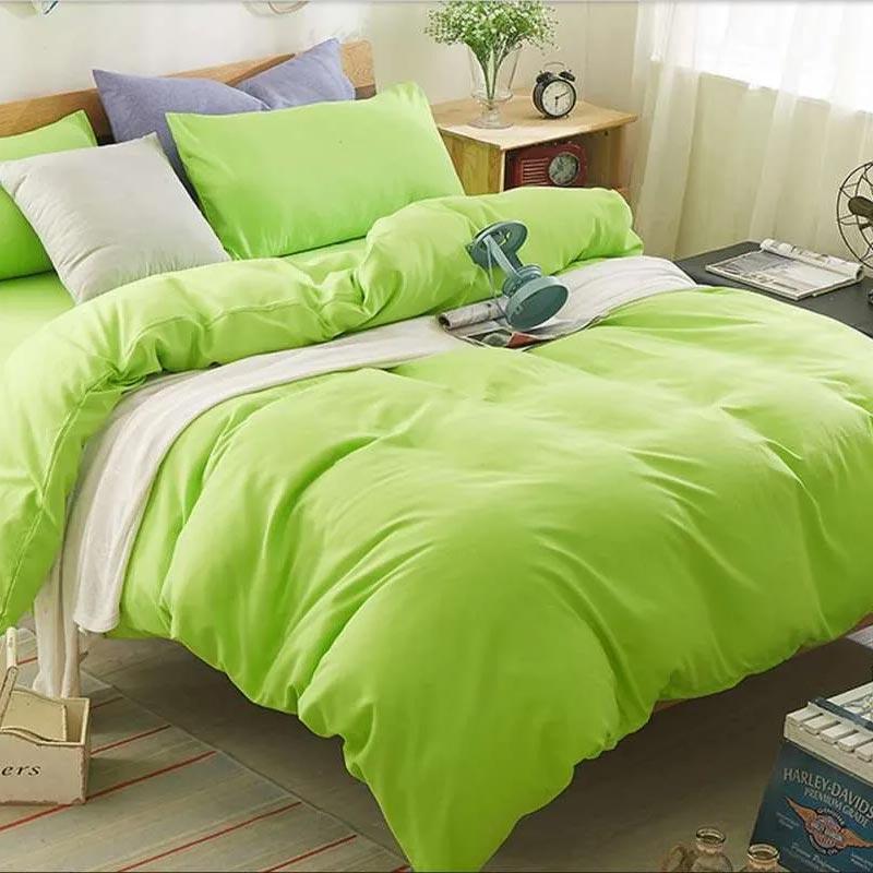 Promo Mutiara Katun Polos Premium Set Bed Cover Hijau Muda Diskon 21