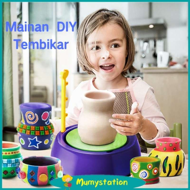 Jual Mumystation Mainan Anak Gerabah Tanah Liat Pottery Wheel Dan