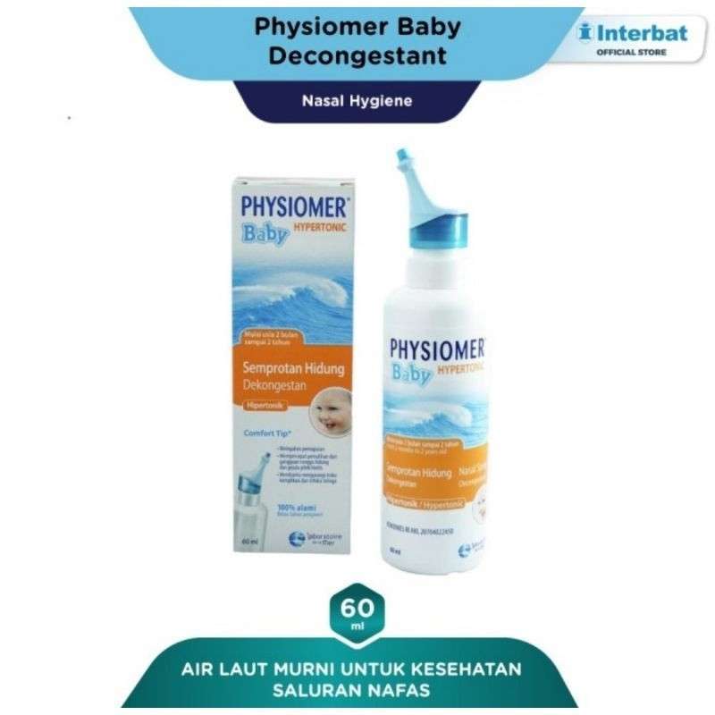 Jual Physiomer Baby Hypertonic Decongestant Nasal Spray 60ml Semprotan Hidung di Seller Little