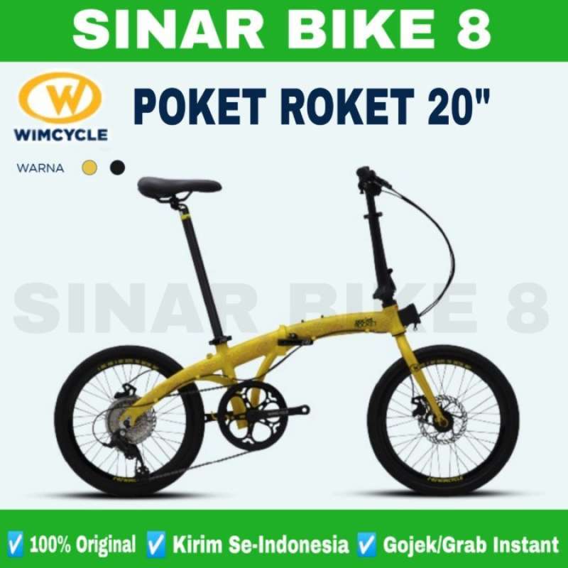 Sepeda Roket Jual Sepeda Lipat 20 Inch Wimcycle Pocket Rocket Nusantara Alloy 8 ...