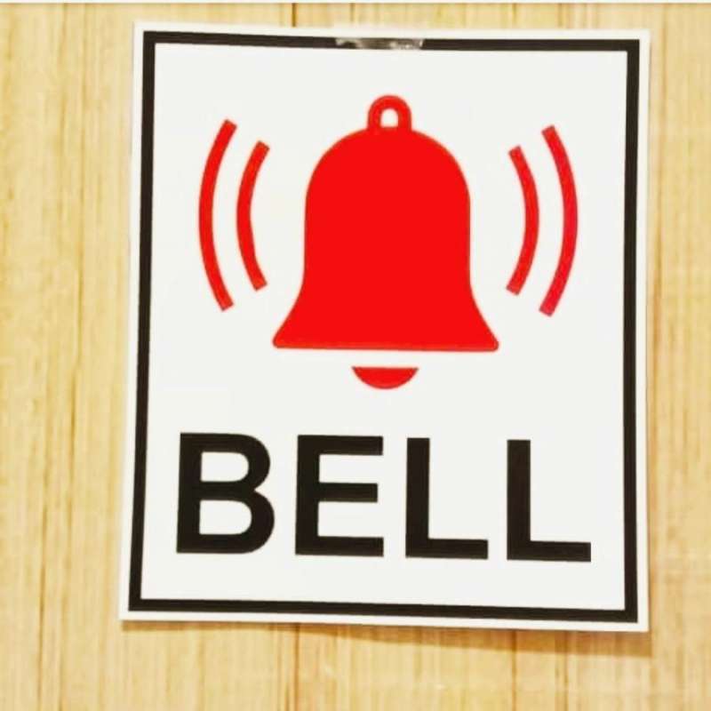 Jual Sign Sticker Bell Uk 10x10 Cm K3 Rambu Bell - 10x10 Cm Di Seller ...