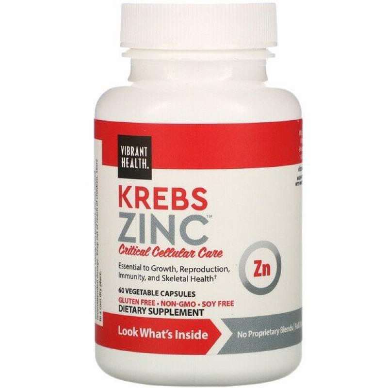 Jual Krebs Zinc Vibrant Health 60 Vegetable Capsules di Seller Macuma