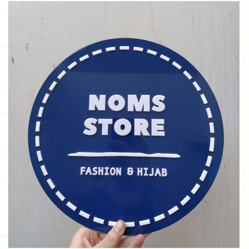 Promo CUSTOM LOGO SIGNAGE ACRYLIC 40CM / BISA CUSTOM LOGO SIGNAGE Diskon 23 di Seller TB Pojok