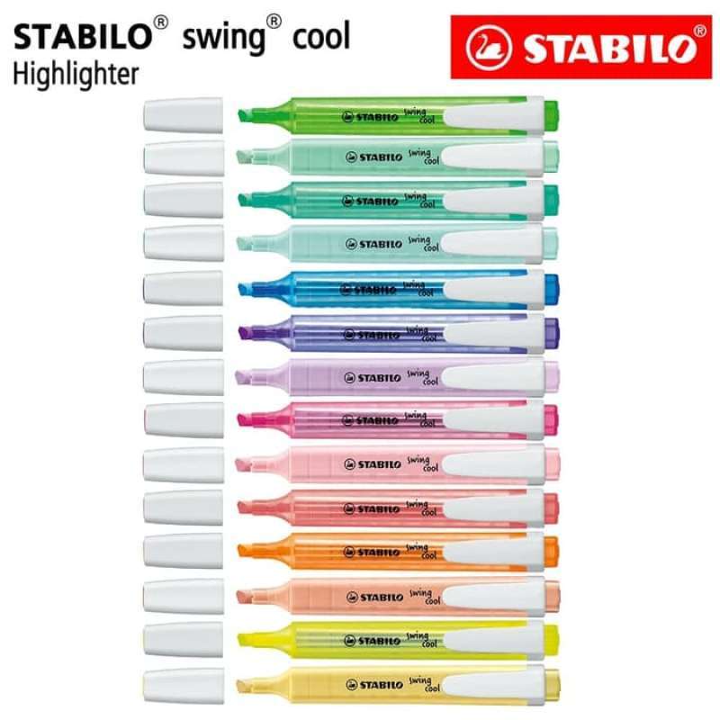 Promo STABILO swing cool Set 14 pcs - Highlighter / Marker / Warna All ...