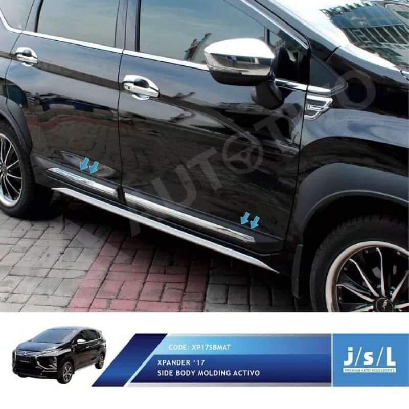 Promo LIST LIS SIDE BODY MOULDING MODEL ACTIVO MITSUBISHI XPANDER