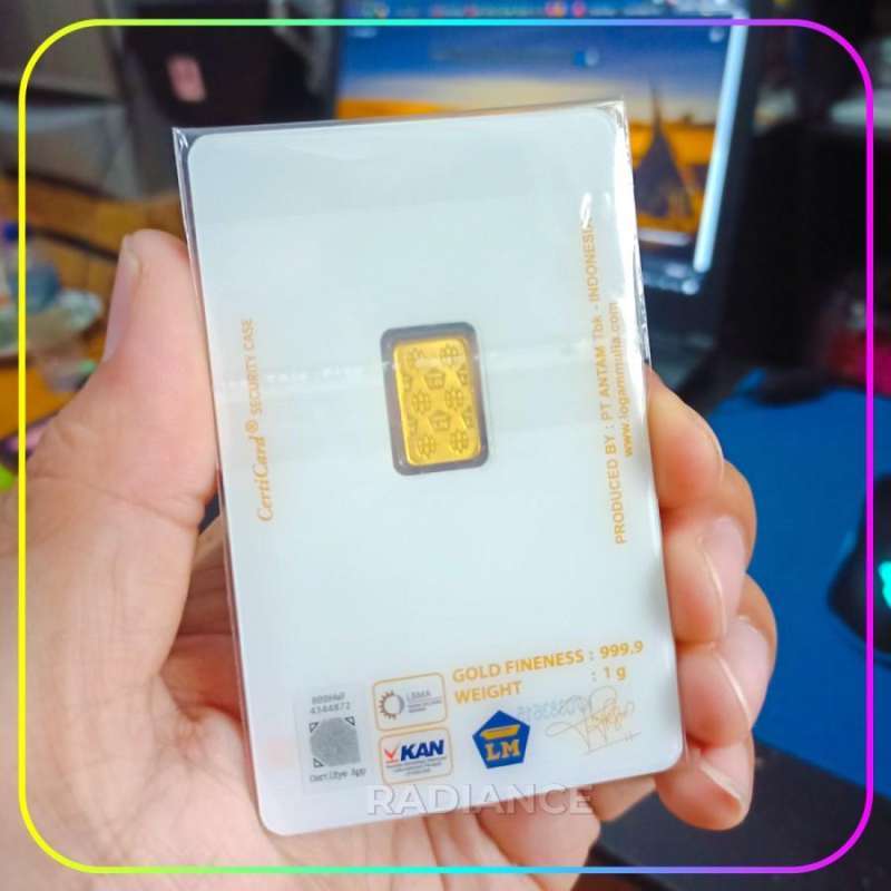 Jual Emas 1 Gram Logam Mulia Antam Batangan 1 Gr Sertifikat Resmi Di