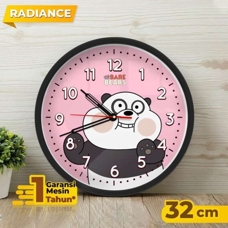Jual Jam Dinding Ice Bear We Bare Bear KARTUN 32CM minimalis di