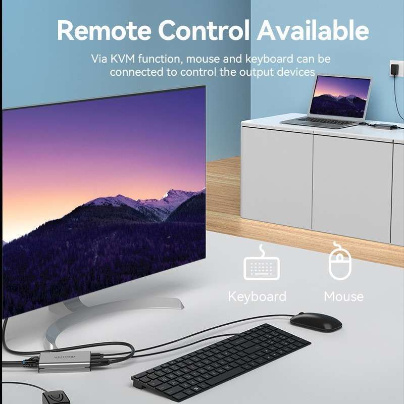 Prolungatore HDMI KVM Over Cat6 - 150 Metri, 1080P | Trasmissione USB Per Tastiera E Mouse - Foto 4