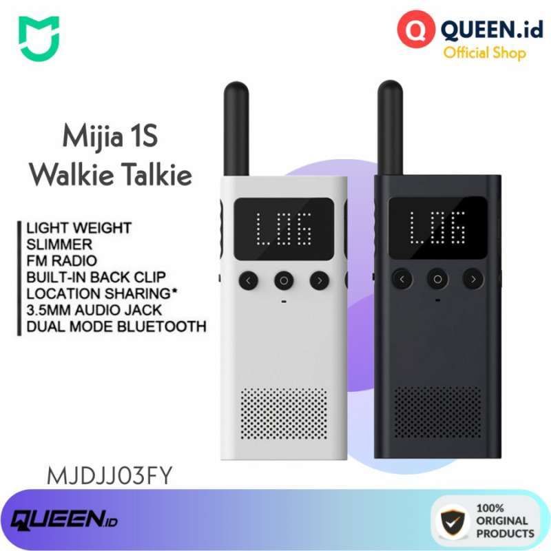 Jual Xiaomi Mijia 1s Smart Walkie Talkie Ht With Fm Radio Speaker Lcd ...