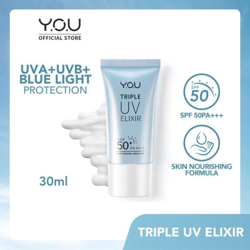 Jual You Triple Uv Elixir Sunscreen Gel Spf 50+ Pa++++ 30Ml | Sunblock ...
