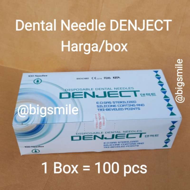 Jual DENTAL Needle Jarum Citoject DENJECT 30G Made in Korea 1 Box 100
