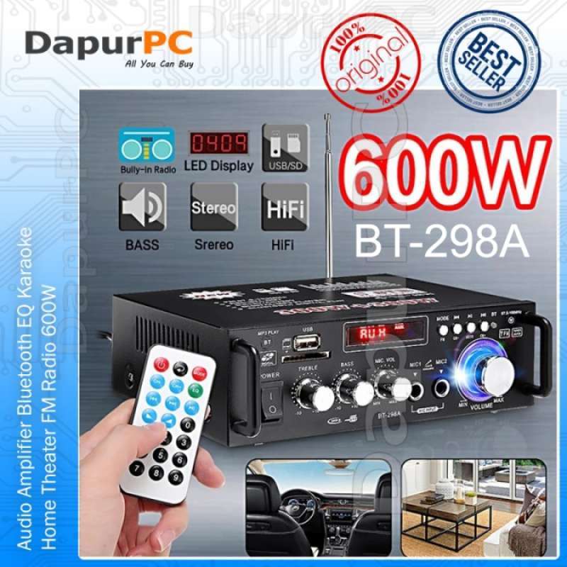 Promo Terbaik Audio Amplifier Bluetooth Eq Karaoke Home Theater Fm