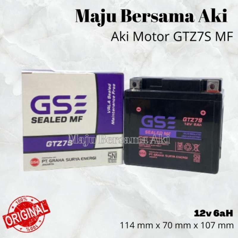 Promo Aki Motor PCX 150 Satria F150 GS GTZ7S Accu Kering Diskon 23% di