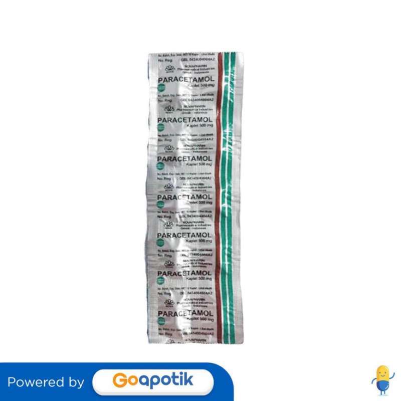 Jual PARACETAMOL NOVAPHARIN 500 MG STRIP 10 KAPLET di Seller Apotek