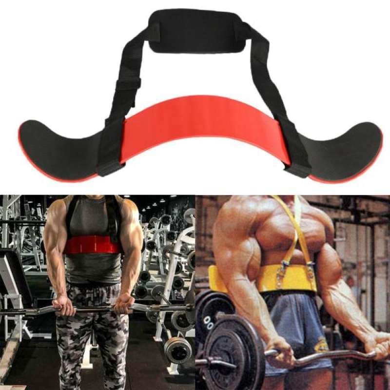 Promo Arm Blaster Bicep Isolator Bar Tricep Curl Bomber Weightlifting Gym Training Diskon