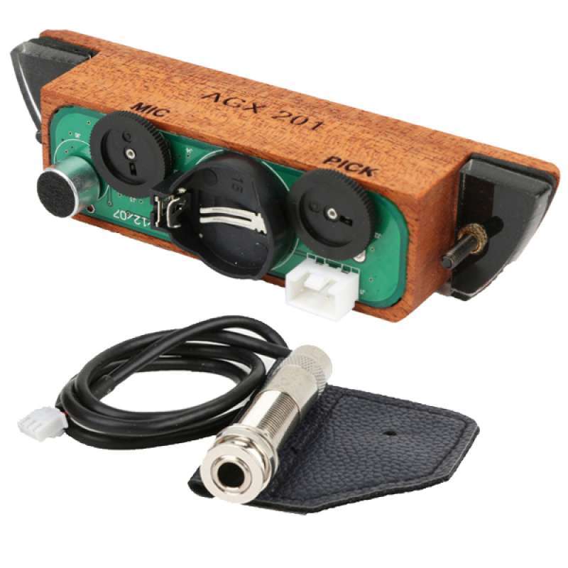 Jual Mic Pick Enclosed Acoustic Guitar Sound Hole Pickup System EQ