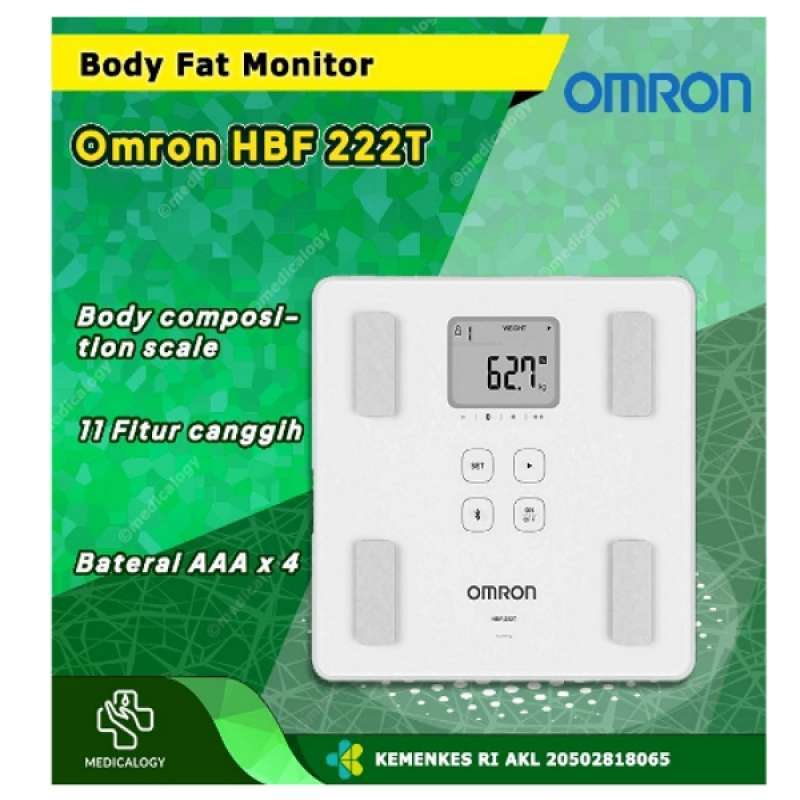 Jual Omron Body Fat Monitor HBF 222T / Body Fat Monitor Omron HBF 222T
