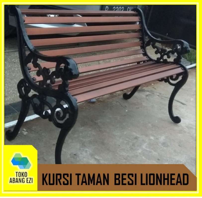 Promo Kursi Taman /Kursi Teras Besi Cor Dudukan Holo Galvanis 100Cm Htm