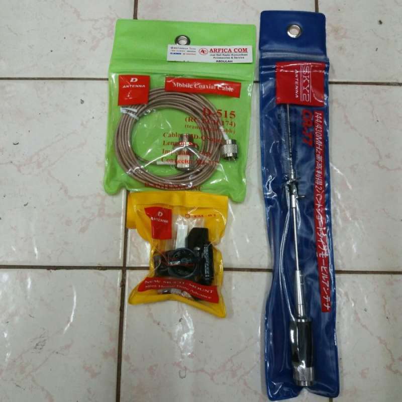 Jual Jual Antena Rig Mini Cr 77 Radio Rig Dual Band Full Set Di Seller ...