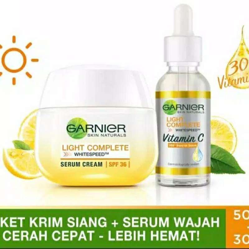 Jual Garnier Perfect Day Kit! Rangkaian Garnier Light Complete Serum + Day Cream [Untuk Kulit